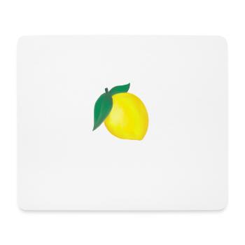 Zitrone - Mousepad (Querformat) - Weiß - Vorne