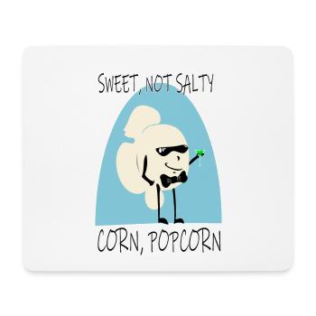 Sweet Popcorn Funny Pop Culture Cartoon Parody - Mouse Pad (horizontal) - white - Front