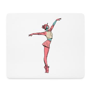 Female dancer #9 - Mousepad (Querformat) - Weiß - Vorne