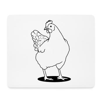 chicken - Mouse Pad (horizontal) - white - Front