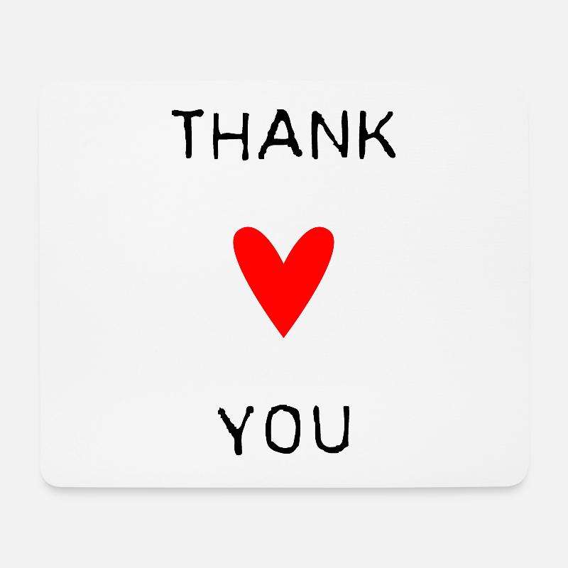 VIELEN DANK. DANKE. VIELEN DANK. JAHRESTAG. GEBURT. - Mousepad (Querformat) - Weiß