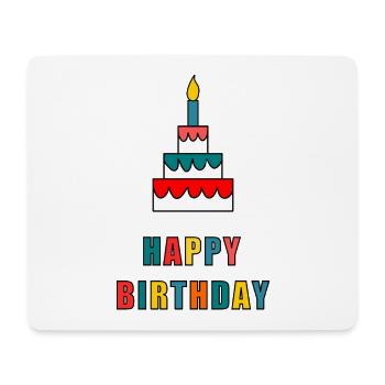 ALLES GUTE ZUM GEBURTSTAG. ALLES GUTE ZUM GEBURTSTAG. JAHRESTAG. - Mousepad (Querformat) - Weiß - Vorne