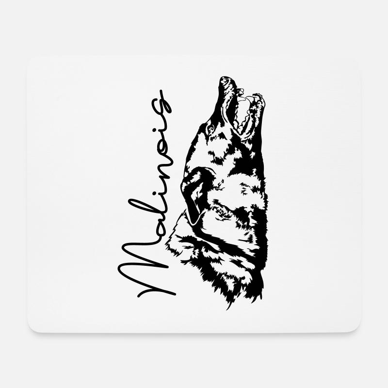 MALINOIS Hundesport Hunde Hund Mali IGP Wilsigns - Mousepad (Querformat) - Weiß