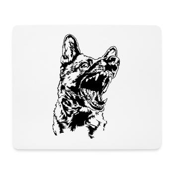 GERMAN SHEPHERD dog sport Wilsigns dogs - Mouse Pad (horizontal) - white - Front