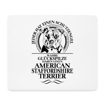 AMERICAN STAFFORDSHIRE TERRIER Schutzengel Hunde - Mousepad (Querformat) - Weiß - Vorne