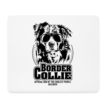 BORDER COLLIE les gens les plus cool chien disant chiens - Tapis de souris (format paysage) - blanc - Devant