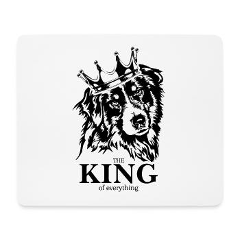 BERGER AUSTRALIEN Roi de tout Wilsigns - Tapis de souris (format paysage) - blanc - Devant