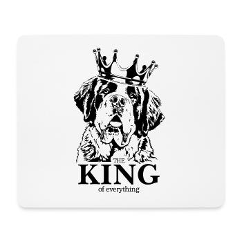 ST. Bernard King Dog Saying Dogs Wilsigns - Mouse Pad (horizontal) - white - Front