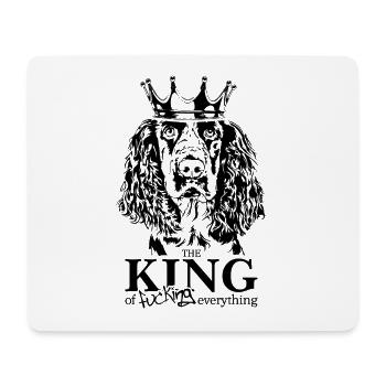 English Springer Spaniel King of everything Hunde - Mousepad (Querformat) - Weiß - Vorne