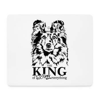 Shetland Sheepdog Sheltie King Dog Saying Dogs - Mouse Pad (horizontal) - white - Front