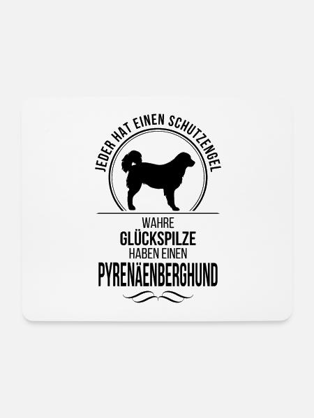 Pyrenäenberghund Schutzengel Hunde Hund Wilsigns - Mousepad (Querformat) - Weiß