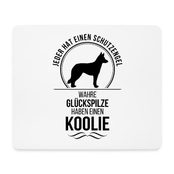 Koolie Schutzengel Hunde Spruch Wilsigns - Mousepad (Querformat) - Weiß - Vorne