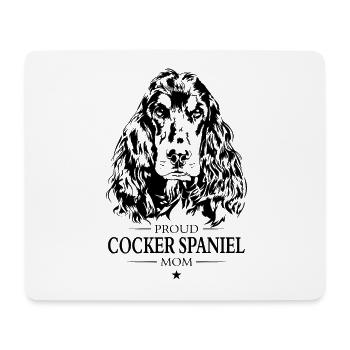 Cocker Spaniel Mom Dog Dog Wilsigns - Mouse Pad (horizontal) - white - Front