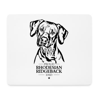 Rhodesian Ridgeback papa chien chien Wilsigns - Tapis de souris (format paysage) - blanc - Devant