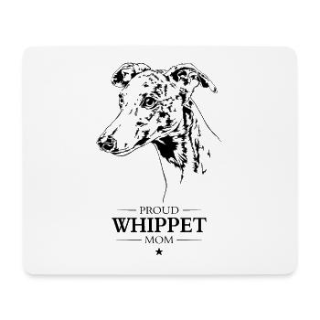 Whippet Mom Dog Greyhound Greyhound Wilsigns - Mouse Pad (horizontal) - white - Front