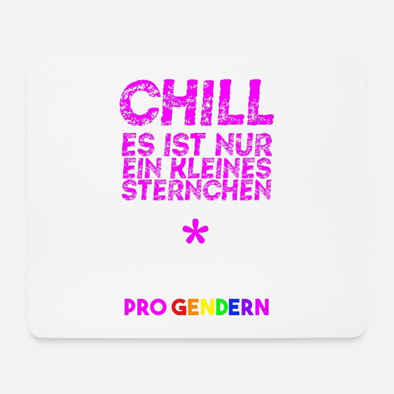 Pro Gendern Geschenkidee Feminismus queer LGBTQ+ - Mousepad (Querformat) - Weiß