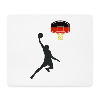 Basketball Win Germany - Mouse Pad (horizontal) - white - Front