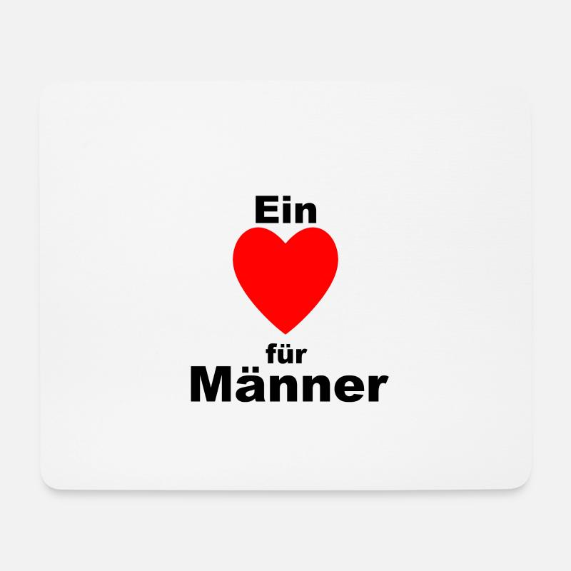 Männer - Mousepad (Querformat) - Weiß