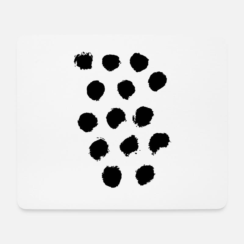 Punkte - Mousepad (Querformat) - Weiß