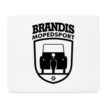 Krause Duo Mopedsport Brandis Emblem - Mouse Pad (horizontal) - white - Front