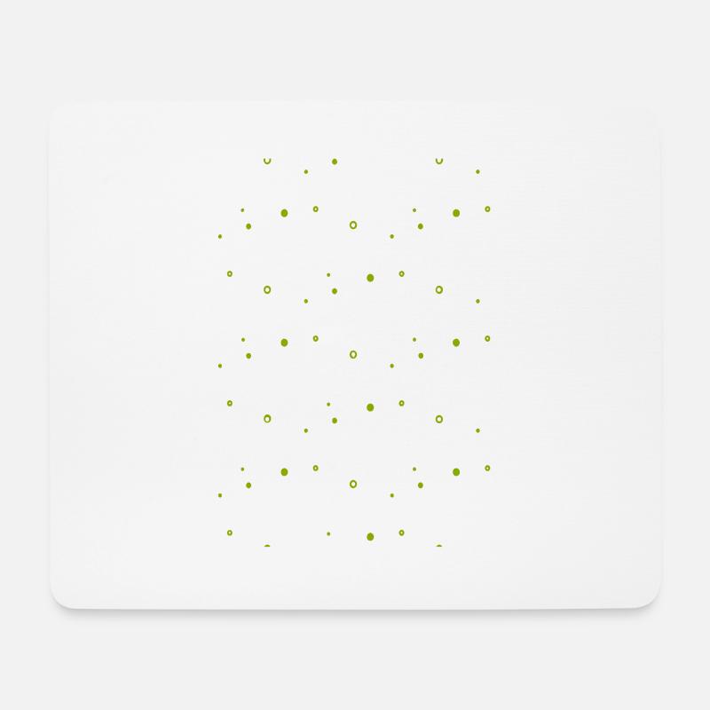 Trend Punkte grün - Mousepad (Querformat) - Weiß
