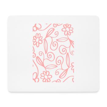 Fleurs - Tapis de souris (format paysage) - blanc - Devant