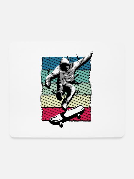 Skate | Skateboard fahren | Skater - Mousepad (Querformat) - Weiß