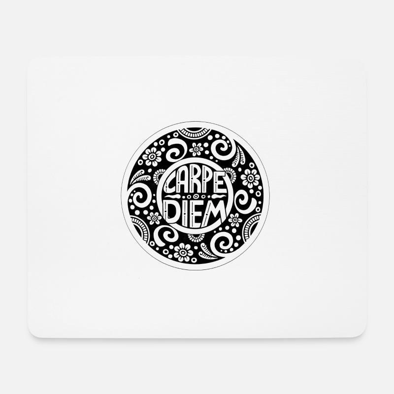 Carpe Diem - Mousepad (Querformat) - Weiß