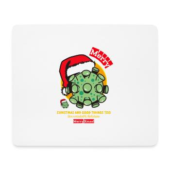 Merry Christmas and good tidings too - Mousepad (Querformat) - Weiß - Vorne