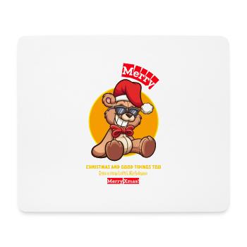 Merry Xmas, Christmas gift - Mousepad (Querformat) - Weiß - Vorne