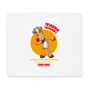 Merry christmas happy holidays christmas gift - Mousepad (Querformat) - Weiß - Vorne