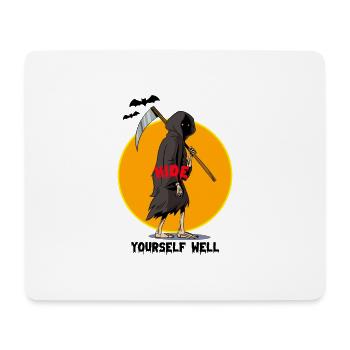 Skeleton Demon scary cartoon - Mousepad (Querformat) - Weiß - Vorne