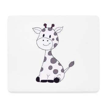 kleine giraffe - Mousepad (Querformat) - Weiß - Vorne
