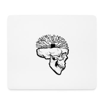 Brain CPU CPU Head Of Death - Mouse Pad (horizontal) - white - Front
