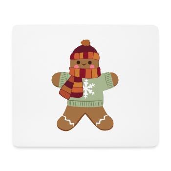 Lebkuchenmann - Mousepad (Querformat) - Weiß - Vorne