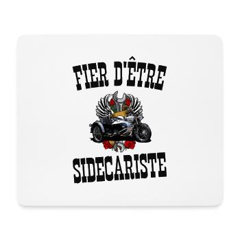 fier d'être sidecariste - Tapis de souris (format paysage) - blanc - Devant