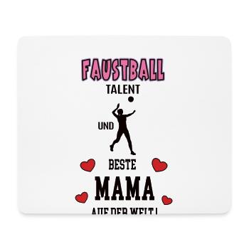 Faustball Spielerin Mama Faustballerin Mutter Frau - Mousepad (Querformat) - Weiß - Vorne