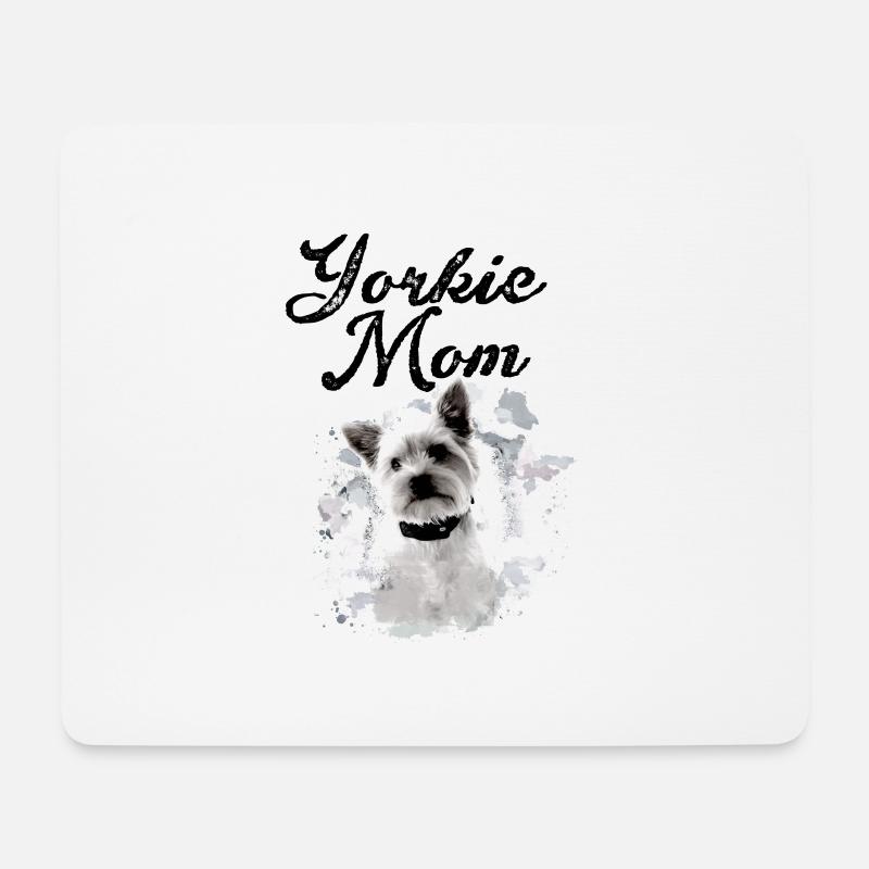 Yorkshire Terrier, Yorkie, Yorkshire, yorkie mom - Mousepad (Querformat) - Weiß