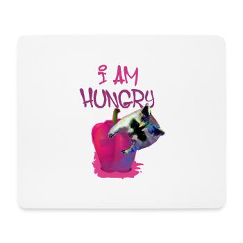 waschbär,bär,graffiti,malerei,blau,hungry - Mousepad (Querformat) - Weiß - Vorne