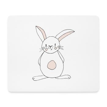 Imprimé de dessin animé de lapin mignon - Tapis de souris (format paysage) - blanc - Devant