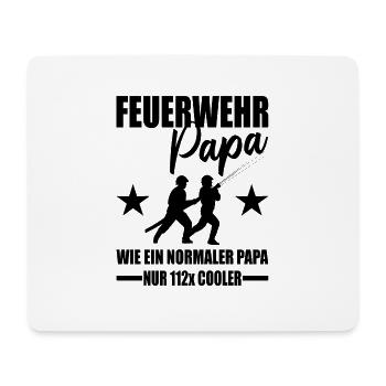 Feuerwehr - Mousepad (Querformat) - Weiß - Vorne