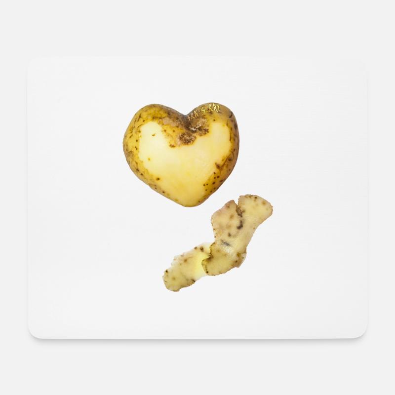 Kartoffel - Mousepad (Querformat) - Weiß