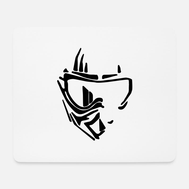 Freeride - Mousepad (Querformat) - Weiß