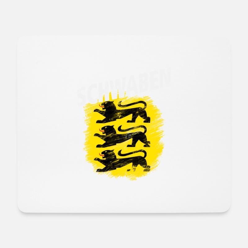 Schwaben - Mousepad (Querformat) - Weiß