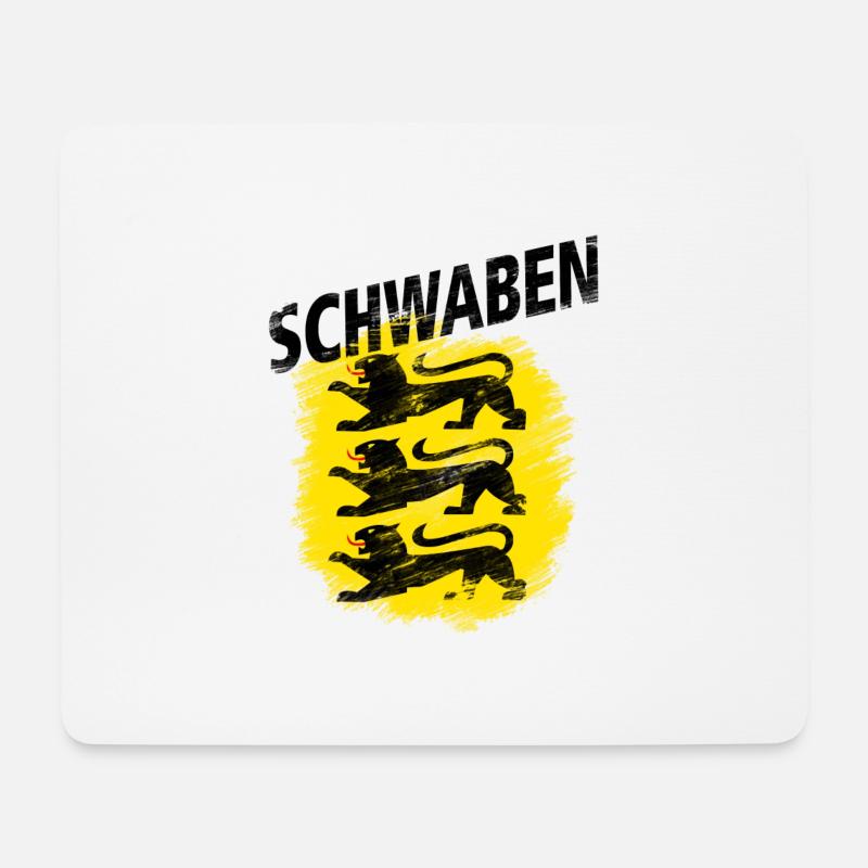Schwaben - Mousepad (Querformat) - Weiß