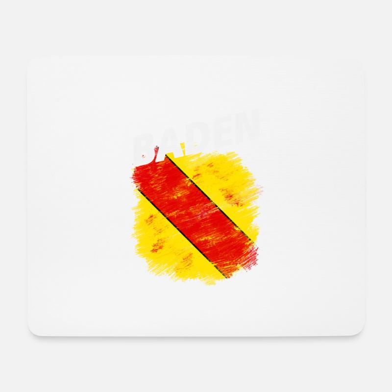 Baden - Mousepad (Querformat) - Weiß
