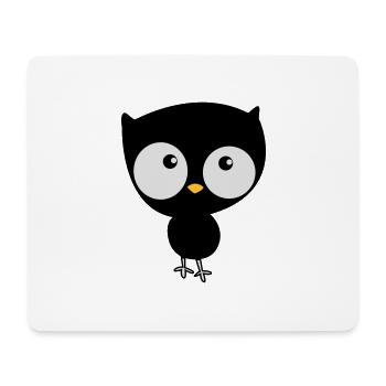 chouette - Tapis de souris (format paysage) - blanc - Devant