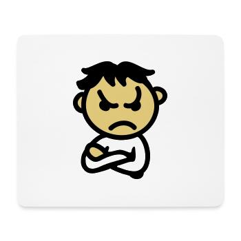 bad mood - Mouse Pad (horizontal) - white - Front