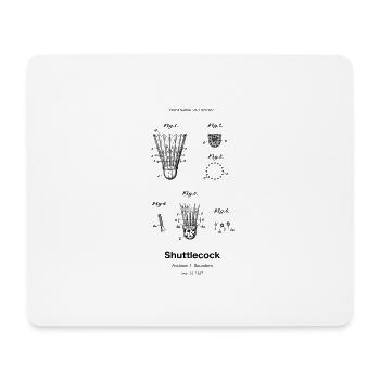 Volant - Tapis de souris (format paysage) - blanc - Devant