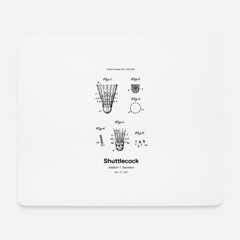 Shuttlecock - Mouse Pad (horizontal) - white
